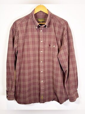 Timberland Plaid Cotton Button Down Shirt